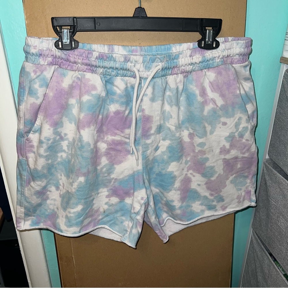 Purple/Blue Tie Dye Mens Shorts